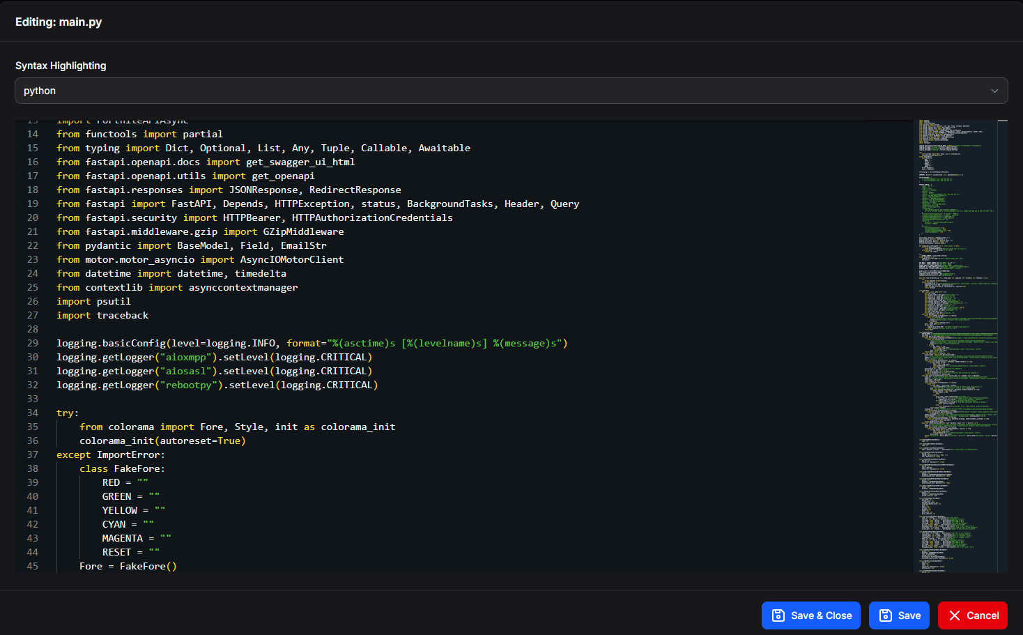 Web Code Editor